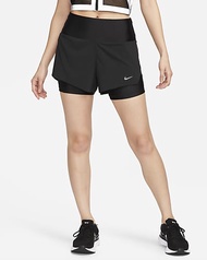 Nike Dri-FIT Swift 女款中腰 3" 二合一跑步口袋短褲