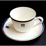 Givenchy Paris GB-11 Cobalt Gold Band Fine Porcelain Cup & Saucer