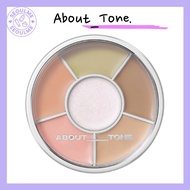[About_Tone.] Designing Multi Palette 6.5g | Free gift Dual Brush | 4-in-1 Base Makeup for Perfect S
