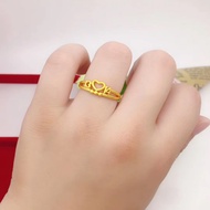New 24K Gold-Plated Brass Heart Coin Bracelet