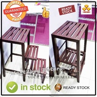 🇲🇾 🔥 3V MT703 Folding Copper Hammer Tone Wrought Iron Foldable Step Ladder Chair Stool / Kerusi Bert