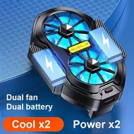 FS01 Dual Fan Rechargeable Mobile Phone Cooler Radiator Long Lasting Stronger Cooling Air Cooling Cl
