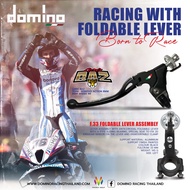 Domino มือคลัตซ์ F.33 FOLDABLE LEVER ASSEMBLY พร้อมปลอกแฮนด์ A010 สีดำแดง