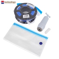 MOLANDOGO PLA ABS TPU PETG Filament Vacuum Bag With Handle Air Pump 3D Printer Filaments Storage Bag