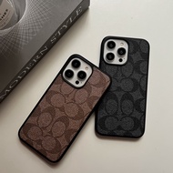 Casing iPhone 16 Pro max CaseLeather Casing iPhone15 Pro Max Casing iPhone 13 Full Coverage Soft Cas