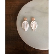 Hot KOREAN Style Fashion Earrings/ Statement Earring / Polymer Clay Drop Earring / Modern Minimalist
