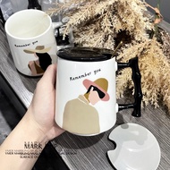 Ceramic Personalized Couple Mugs Set Nordic Drinking Cups Home Breakfast Cups Coffee Cups Milk Cups 