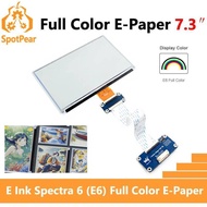 7.3inch ePaper HAT (E) 6 Color SPI E-Ink Display 800×480 For Arduino / Raspberry Pi / Jetson / STM32