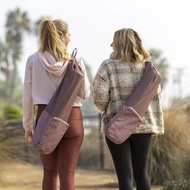 美國 Avia 粉紅色尼龍布 瑜珈墊 YOGA MAT 20L 可摺疊 收納袋