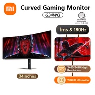 Xiaomi Redmi 34 Inch Curved Gaming Monitor G34WQ 180Hz High Refresh Rate 3440 x 1440 Low Blue Light