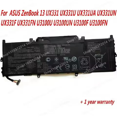 C41N1715 Laptop Battery For Asus ZenBook 13 UX331 UX331U UX331UA UX331UN UX331F UX331FN U3100U U3100