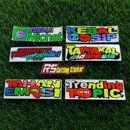 MICHAT VICTIM CUTTING STICKER 12 X 3.5