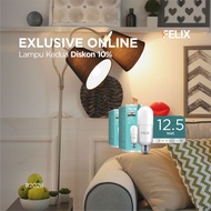FELIX PREMIUM LED 12.5W White 2Pcs Super Bright 90% Economical Light Bulb Equivalent to 153W 3 Year 