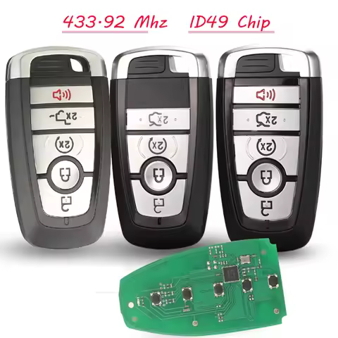jingyuqin New 433.92Mhz ID49 Smart Key for Ford Mondeo Mustang Fusion F-250 F-350 F-450 F-550 2017 M