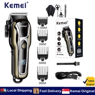 Kemei Barber Shop Hair Clipper Professional Hair Trimmer for Men Beard Electric Cutter Cordless Hair