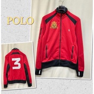 ￼🎀二手衣倉🎀POLO Ralph Lauren No3 拼接網格設計運動外套 男生S號 AE0157 薄刷毛外套