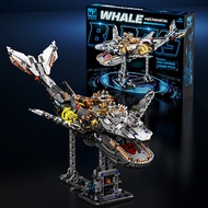 New Mechanical Whale Model Electric Building Block Toy Birthday Gift for Boys