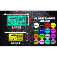 sticker ALZA 7 SEATER