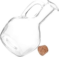 Glass Olive Oil Dispenser Bottle, Vinegar Cruet Soy Sauce Container Pourer Non Drip Syrup Dressing D