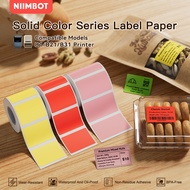 NIIMBOT B21 B1 B3S Solid color label printing paper name sticker waterproof and oil-proof sticker