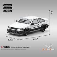 Toyota AE86 Car Model Miniature Collection Piece 1:64