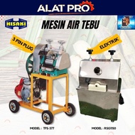 HISAKI Sugar Cane Juicing Machine Mesin Tebu TFS-377 Gasoline Engine & ROMEO Mesin Tebu Elektrik 110