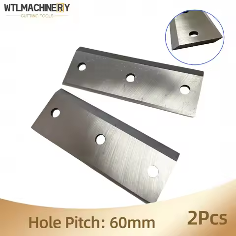 2Pcs Wood Chipper Blade 150x55x5mm 3Holes Wood Chippers Wood Pile Chipper Blades Piercing Blade Tool