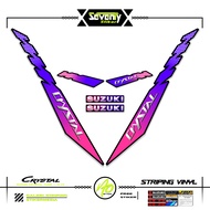 STRIPING SUZUKI CRYSTAL TUNE MOTIF X16 STICKER CRYSTAL TUNE CUSTOM STICKER ORIGINAL CRYSTAL MOTORCYC