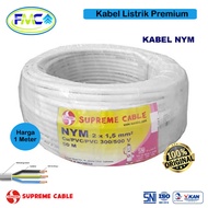 kabel listrik tembaga serabut eterna supreme wilson cable premium sni - suprame cable 3x1.5mm2 nym