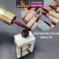 Sơn Thạch Đỏ Rượu Vang CR Số 10 Chai 15ml Cao Cấp Dirse Đỏ Vang Rực Rỡ Làm Nail Không Quá Đặc, Lên M