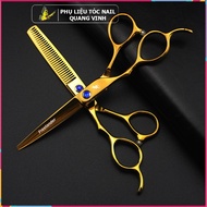 Freelander gold 6in left-handed hair scissors set (left-handed scissors)