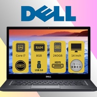 DELL Latitude 7480 Core i7-7th Gen - 8GB RAM - 240GB SSD - Win11 - HDMI - Microsoft Office - PDF - W