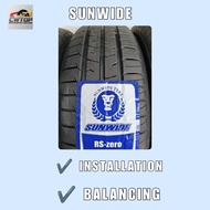 Tyre SUNWIDE RS-ZERO 175/70R13 185/60R15 175/60R15 (With Installation)