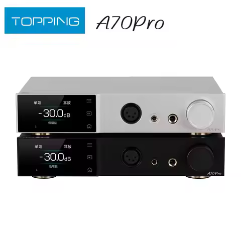 TOPPING A70 Pro Fully Balanced Headphone Amplifier 17000mW*2 Relay Volume Control Pre Amp wiht Remot