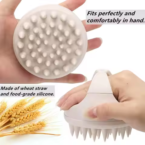 Hair Scalp Massager Shampoo Brush Hair Scrubber Washing Brush Silicone Scalp Exfoliator for Dandruff