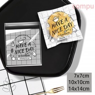 COMPU 100Pcs Candy Gift Bags, Plastic Have A Nice Day OPP Self Adhesive Pouch, Package Supplies Part