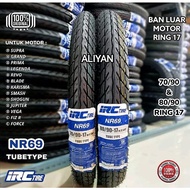 Ban Luar Motor IRC ring 17 Original IRC Pilihan Ukuran 70per90 80per90 22517 Non Tubelles Harga Satu