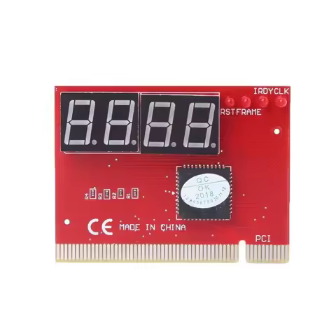 4 Digit LCD Display PC Analyzer Diagnostic Post Card Motherboard Tester with LED Indicator for ISA P