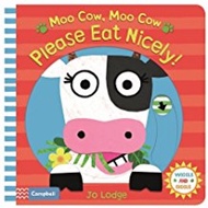 Moo Cow, Straw Eat Nicely (Hard Page Operation Book) Book)/Jo Lodge Wiggle and Giggle [Sanmin Online