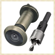 [1fnejakblh.ph] 220-Degree Solid Brass Peep Holes for Door with 16mm Drill Bit, 0.63 Inch Door Peeph