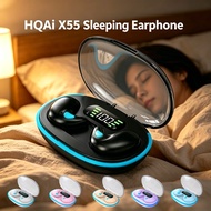 HQAi X55 Ephones Bluetooth Sleeping Headphones Wireless Hi-fi Sound Build-in Mic Headsets LED Displa