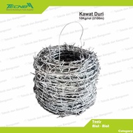 10 Kg / Roll Kawat Duri Baja Galvanis 100 Meter 100mtr - Pagar