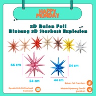 StarBust Balloon 3D Star Explosion Explosion/ 22inch Thorns 27inch Spike Iridecen/