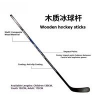 Wooden Roller Hockey Sticks for Teens and Adults on Dry Ice Rinks
