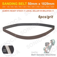 [Ready Stock] Sanding Belt 50mm x 1829mm (2" x 72") - 6pcs for Sanding Machine Sander 50*1829mm belt