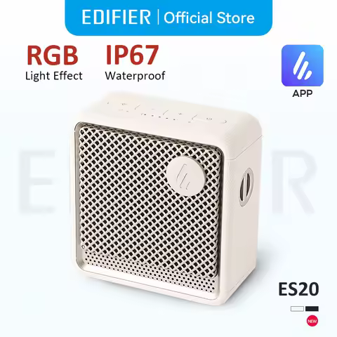Edifier ES20 Portable Bluetooth Speaker Wireless Speaker IP67 Waterproof Light Effects Outdoor Speak