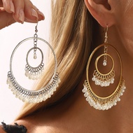 E13959 Temperament Geometric Design Pearl Ethnic Style Bohemian Earrings Exotic Earrings 11.23+8.9