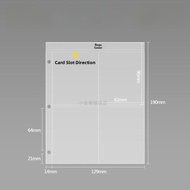 A5 Leather Album Compact Four Grids Idol Mini Card Storage Book Snap Photos Album 3 Inch Circle of F