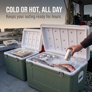 Commercial Cooler Box - Insulated Food Grade Container for Cold & Hot Use, Up to 72 Hours Cold Reten
