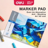 Deli Dmast Professional Marker Pad Bleedproof Drawing Book 75gsm 50 sheets Thick Paper Sketchbook